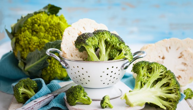 Blumenkohl und Brokkoli