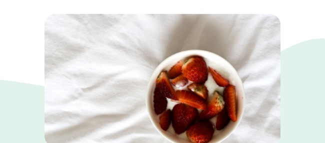 Erdbeeren, Yoghurt