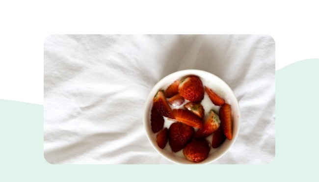 Erdbeeren, Yoghurt