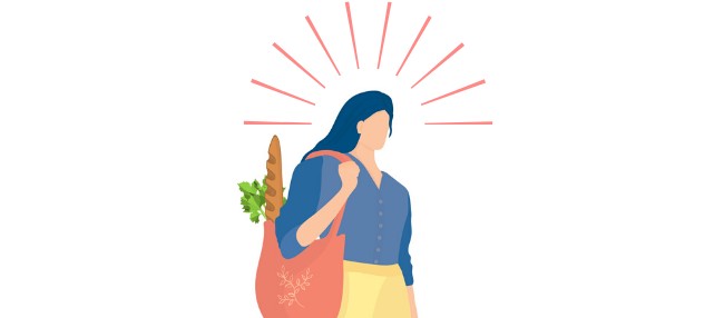 Frau Einkauf
