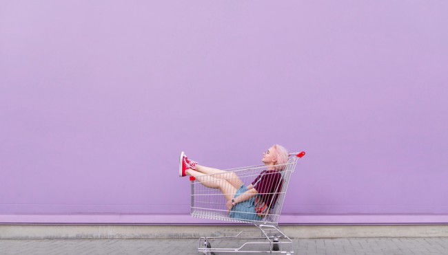 Frau Supermarkt