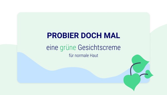 Grüne Gesichtscreme (normale Haut)