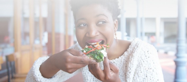 Women eating