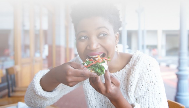 Women eating